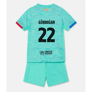 Maillot de foot Barcelona Ilkay Gundogan #22 Troisième enfant 2023-24 Manches Courte (+ pantalon court)